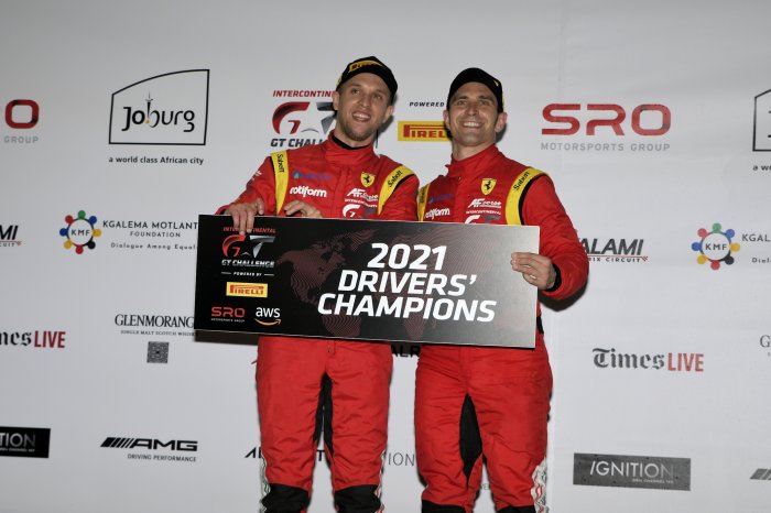 Pier Guidi and Ledogar complete perfect 2021 with Intercontinental GT Challenge Powered by Pirelli drivers' title