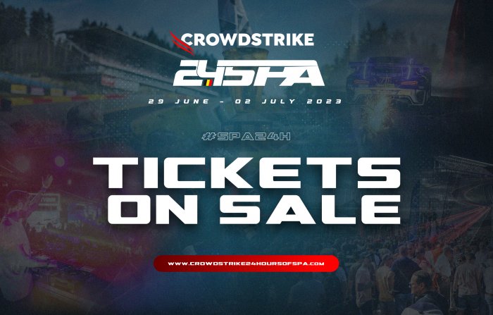 Les tickets pour les CrowdStrike 24 Hours of Spa 2023 mis en vente
