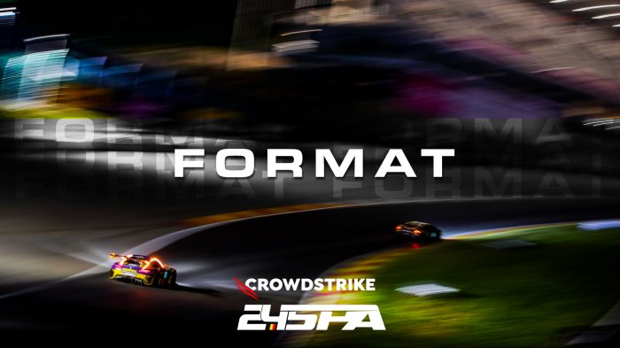 Tout ce que vous devez savoir sur les CrowdStrike 24 Hours of Spa 2023: FORMAT