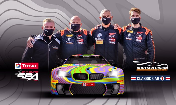 Boutsen Ginion Racing confirme les pilotes de son « Art Car » pour les Total 24 Hours of Spa