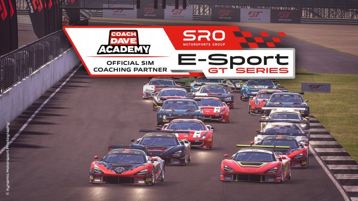 Coach Dave Academy named official driver coaching platform for SRO E-Sport GT Series